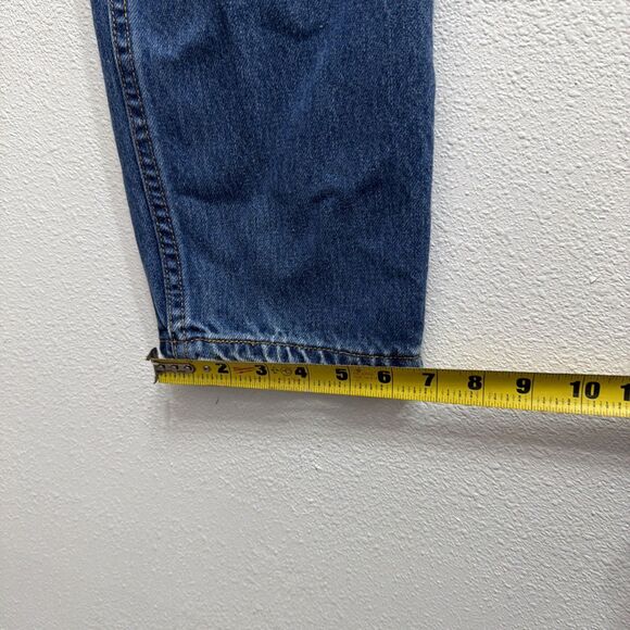 Levis 550 Relaxed Tapered Leg Denim Jeans Vintage Style Classic Blue Women's 12M - Picture 5 of 9